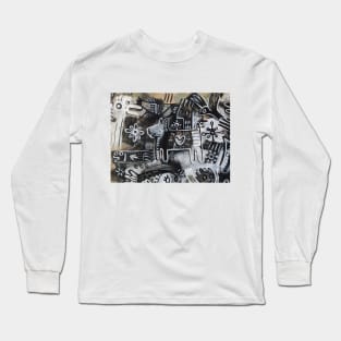 black dog Long Sleeve T-Shirt